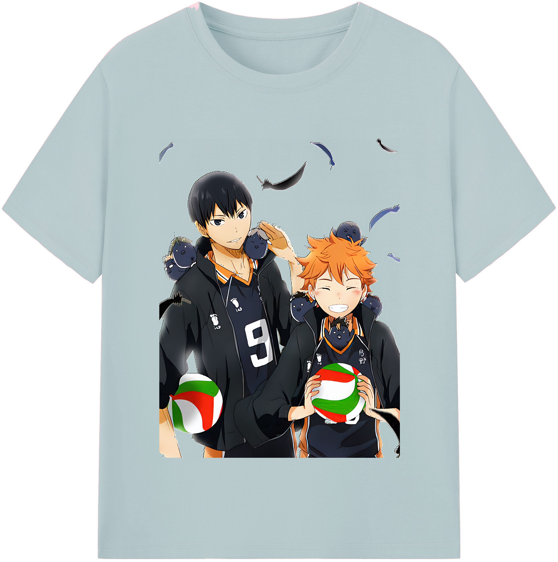 （画像用） ハイキュー!! Haikyu!! 綿100％半袖Tシャツ（フロントプリント）